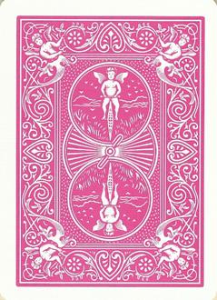 Pink Ribbon Breast Cancer Awareness Bicycle Rider Back Playing Cards