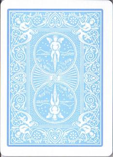 Light blue Bicycle Rider Back Playing Cards